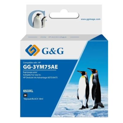 Картридж струйный G&G, аналог HP 3YM75AE черный 6ml