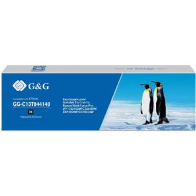 Картридж струйный G&G GG-C13T944140 черный (66мл) для Epson WorkForce Pro WF-C5290DW/WF-C5790DWF