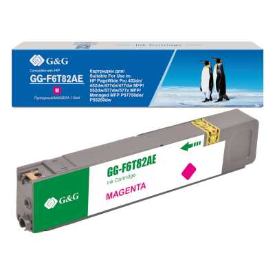Картридж струйный G&G GG-F6T82AE 973X пурпурный (110мл) для HP PageWide Pro 452dn/452dw/477dn/477dw