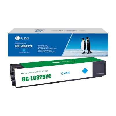 Картридж струйный G&G, аналог HP L0S29YC/976YC голубой 245ml с чипом