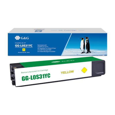 Картридж струйный G&G GG-L0S31YC 976YC желтый (245мл) для HP PW Pro 577/552/ Enterprise 556/586