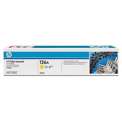 Картридж лазерный HP 126A CE312A желтый (1000стр.) для HP LJ CP1025