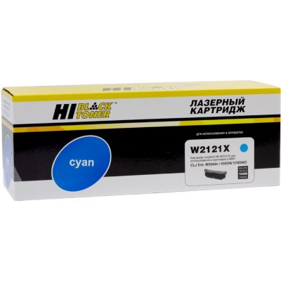 Картридж лазерный Hi-Black (HB-W2121X) для HP CLJ Enterprise M554dn/555DN/555x/578f/578DN, C, 10K, б/ч