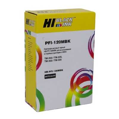 Картридж струйный Hi-Black (PFI-120MBK) для Canon TM-200/205/300/305, matte black