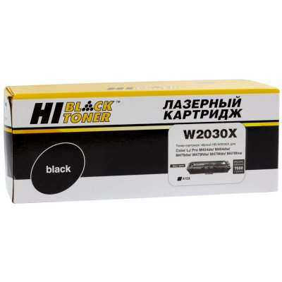 Картридж лазерный Hi-Black (HB-W2030X) для HP Color LaserJet Pro M454dn/M479dw, №415X, Bk, 7,5K б/ч