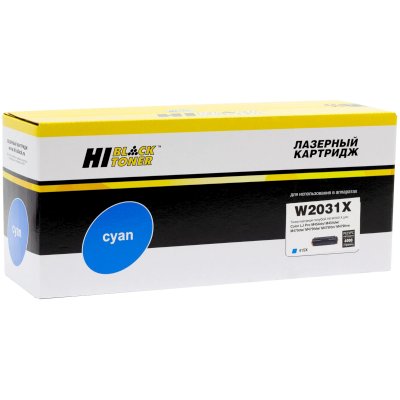 Картридж лазерный Hi-Black (HB-W2031X) для HP Color LaserJet Pro M454dn/M479dw, №415X, C, 6K б/ч