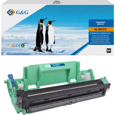 Блок фотобарабана G&G GG-DR1075 DR-1050/DR-1060/DR-1070/DR-1000 черный ч/б:10000стр. для HL-1110/1110E/1112/1112A/1112E/1110R/1111/1118;DCP-1510/1510E/1512/1512A/1512E/1511/1518;MFC-1810/1810E/1815/1811/1813/1815/1818 Brother