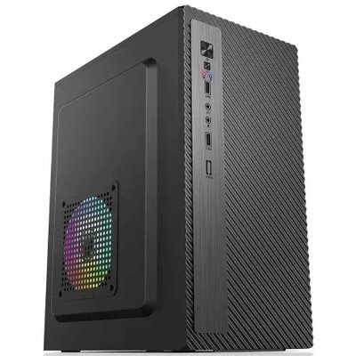Корпус Accord ACC-2053B черный без БП mATX 1x80mm 1x120mm 2xUSB2.0 audio