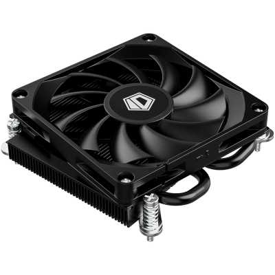Кулер для процессора ID-COOLING IS-23i черный LGA1851/1700/1200/115X низкопрофильный высота 23мм (48шт/кор, TDP 45W, PWM, 2 тепл.трубки, медная база, FAN 80мм) BOX