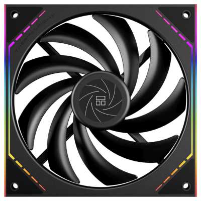 Кулер для корпуса/ Case Cooler Thermalright TL-M14 (140x144x25mm, 4-pin PWM, ARGB, 88.75CFM, 23.7dBA, 1500RPM, Black)