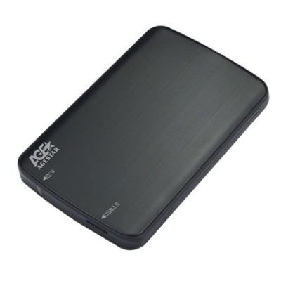 Внешний корпус для HDD/SSD AgeStar 3UB2A12 SATA пластик/алюминий черный 2.5"