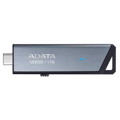 Флешка USB ADATA Elite UE800 (AELI-UE800-1T-CSG), 1Tb, Type-C USB 3.2, R/W 1000/1000, серебристый
