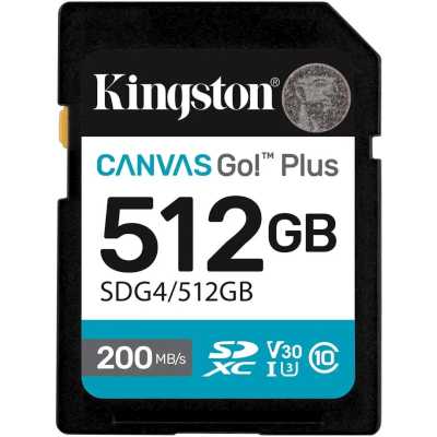 Флеш карта SDXC 512Gb Kingston SDG4/512Gb Canvas Go! Plus w/o adapter