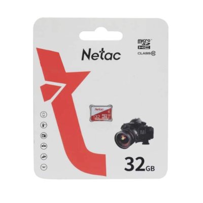 Флеш карта Netac P500 ECO 32Gb MicroSDHC C10 up to 80Mb/s, retail pack card only