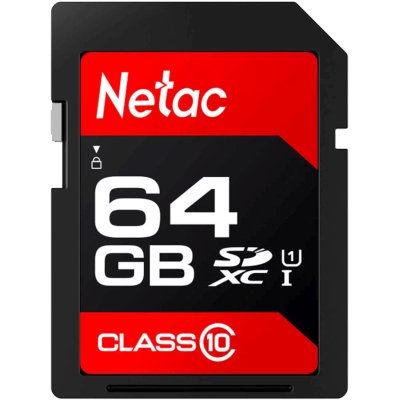 Флеш карта SDHC 64Gb Netac Class 10 UHS-I U1 P600 NT02P600STN-064G-R