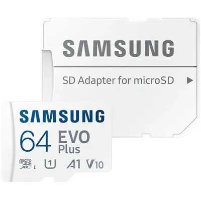 Флеш карта microSDXC 64Gb Samsung MB-MC64SA EVO Plus + adapter