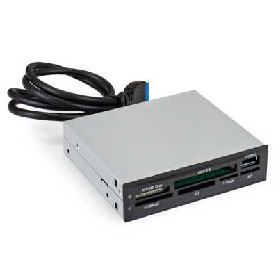 Кард-ридер ExeGate CR-611U3/черный/SD/SDHC/SDXC/MMC/microSD/T-Flash/CF/MS/MS micro/XD/USB 3.0/металл/пластик