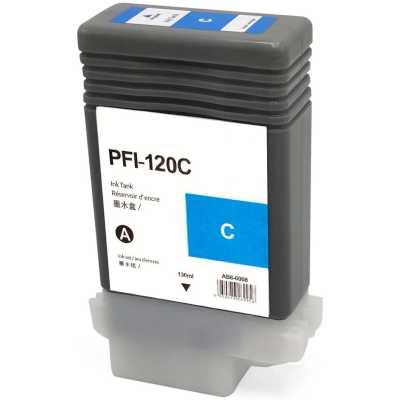 Картридж струйный NVPrint PFI-120C (NV-2886C001) Cyan для Canon imagePROGRAF TM-200/205/300/305 (130 мл) совместимый