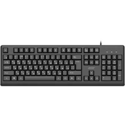Клавиатура Acer OKW501 проводная, USB Type-A, чёрный