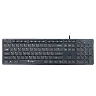 Клавиатура проводная Oklick 520M2U, USB, черный
