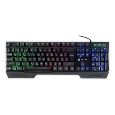 Клавиатура Оклик 709G черный USB for gamer LED (1788144)