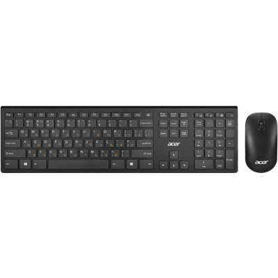 Комплект клавиатура+мышь Acer OKR030 беспроводной, USB, 1200 DPI, чёрный