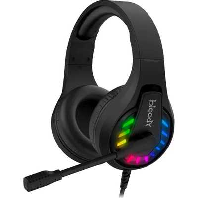 Гарнитура Bloody G230P чёрный, проводная, USB, подсветка