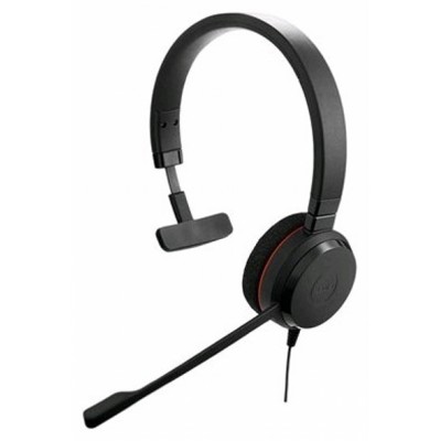 Наушники с микрофоном Jabra Evolve 20 MS Mono черный 1.2м накладные USB оголовье (4993-823-109)
