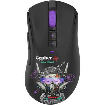 Мышь A4Tech Bloody R73 Pro черный/рисунок оптическая 26000dpi беспров. USB-C 7but (R73 PRO CYPHER GHOST)