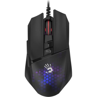 Мышь проводная A4Tech Bloody W65 Max Mini черный, 12000 dpi, USB, кнопки - 9