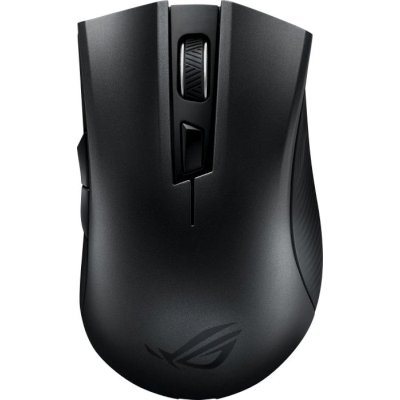 Мышь беспроводная ASUS ROG Strix Carry черный, 7200 dpi, радиоканал, Bluetooth, USB, кнопки - 6
