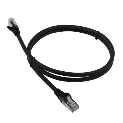 Патч-корд LANMASTER LSZH FTP cat.6, 3.0 м, черный