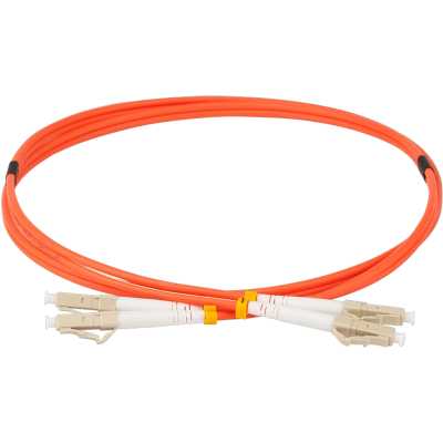 Патч-корд LANMASTER TWT-2LC-2LC/OM2-1.0 2x50/125 OM2 LC дуплекс-LC дуплекс 1м ПВХ оранжевый