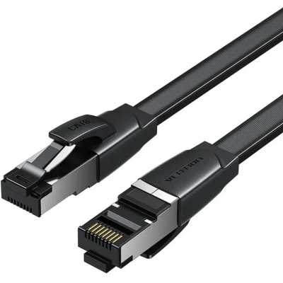 Патч-корд Vention прямой SFTP cat.8 RJ45 - 2м. Плоский