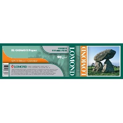 Бумага Lomond 1202012 36"(A0) 914мм-45м/90г/м2/белый матовое для струйной печати