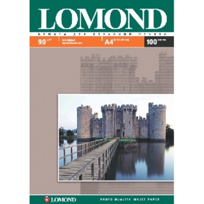 Фотобумага Lomond односторонняя матовая, 90г/м2,A3 (29,7X42)/100л. для струйной печати