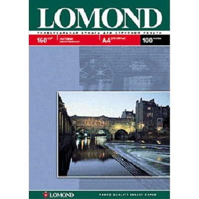 Фотобумага LOMOND Односторонняя Матовая A4/160/100л.