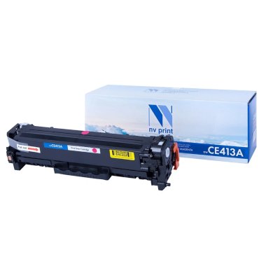 Тонер-картридж NVP NV-CE413A Magenta для HP Color LaserJet 300 MFP M375nw 400 MFP M475dn 400 MFP M475dw 300 M351a 400 M451dn 400 M451dw 400 M451nw (2600k) NV-CE413AM NV-PRINT