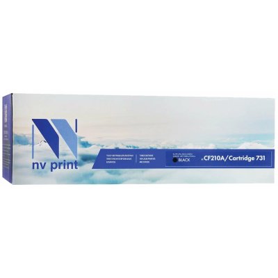 Картридж лазерный NVPrint совместимый HP CF210A/Canon 731 Black для LaserJet Color Pro M251n/M251nw/M276n/M276nw/Canon LBP-7100Cn/7110Cw (1600k)