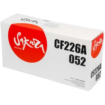 Картридж Sakura CF226A/052 для HP и Canon, черный, 3 100 к.