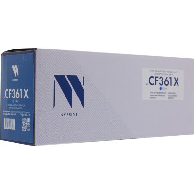 Картридж лазерный NVPrint совместимый НР CF361X Cyan для LJ Color M552/M553 (9500k)