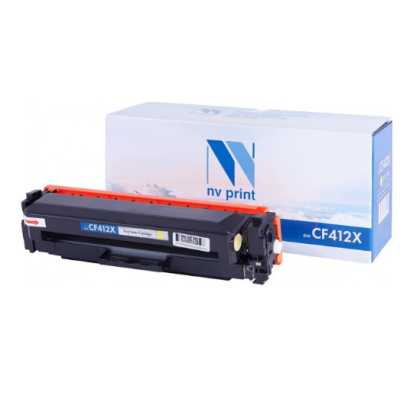 Тонер-картридж NVP NV-CF412X Yellow для HP Color LaserJet Pro M377dw M477fdn M477fdw M477fnw M452dn M452nw (5000k) NV-CF412XY NV-PRINT