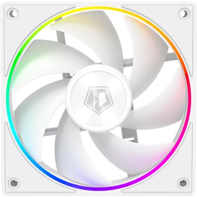 Вентилятор для корпуса ID-Cooling AF-127-ARGb-W белый, 120 мм, 2000 об/мин, 29.9 дБ, 4 pin