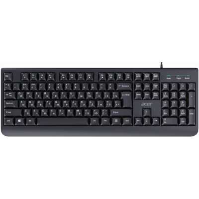 Клавиатура Acer OKW400 проводная, USB Type-A, черный