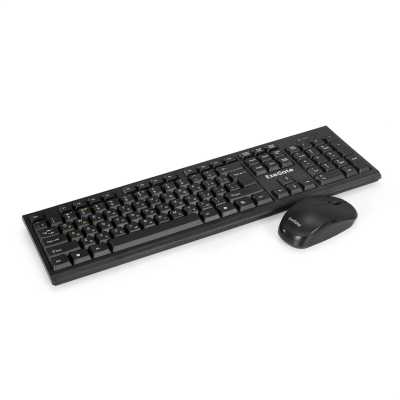 Комплект клавиатура+мышь ExeGate MK280 беспроводной, USB, 1000 DPI, чёрный