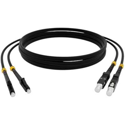 Патч-корд Cabeus FOP(D)-9-LC-SC-10M-BK 2x9/125 OS2 LC дуплекс-CS дуплекс 10м LSZH черный