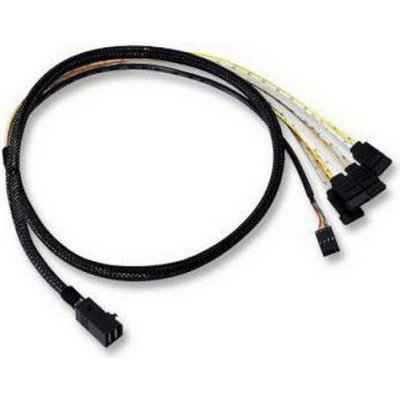 Кабель ACD-SFF8643-SATASB-10M, INT SFF8643-to-4*SATA+SB (MiniSAS HD -to- 4*SATA+SideBand internal cable) 100 см