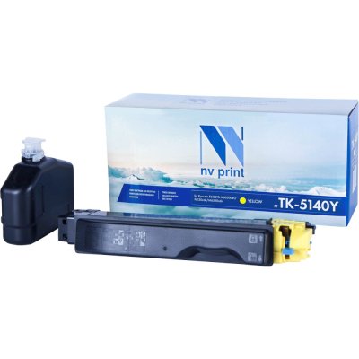Картридж NVPrint совместимый Kyocera TK-5140 Yellow для ECOSYS M6030cdn/P6130cdn/M6530cdn (5000k)