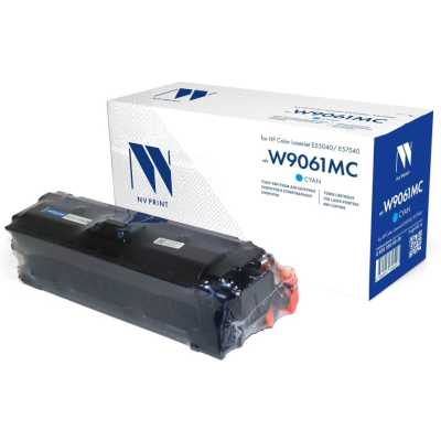 Картридж лазерный NVPrint совместимый NV-W9061MC Голубой для HP Color LaserJet E55040/E57540 (12200k)