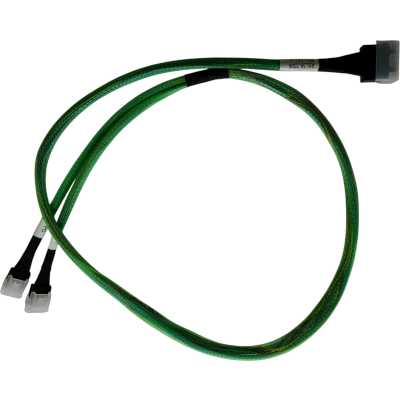 Кабель DiliVing DLSL38-2006 Cable, U.2 Enabler, HDmSAS x8 (2x SFF8643) -to- 2x Slimline x4 (2x SFF8654), 1m, Used with systems that use the Slimline connector on the NVMe-backplane OEM